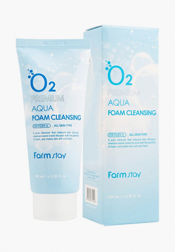 

Пенка для умывания Farm Stay, Белый, O2 Premium Aqua Foam Cleansing, 100 мл