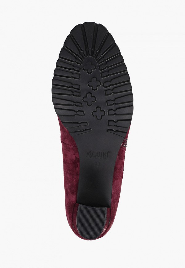 Туфли Ascalini цвет бордовый  Фото 5