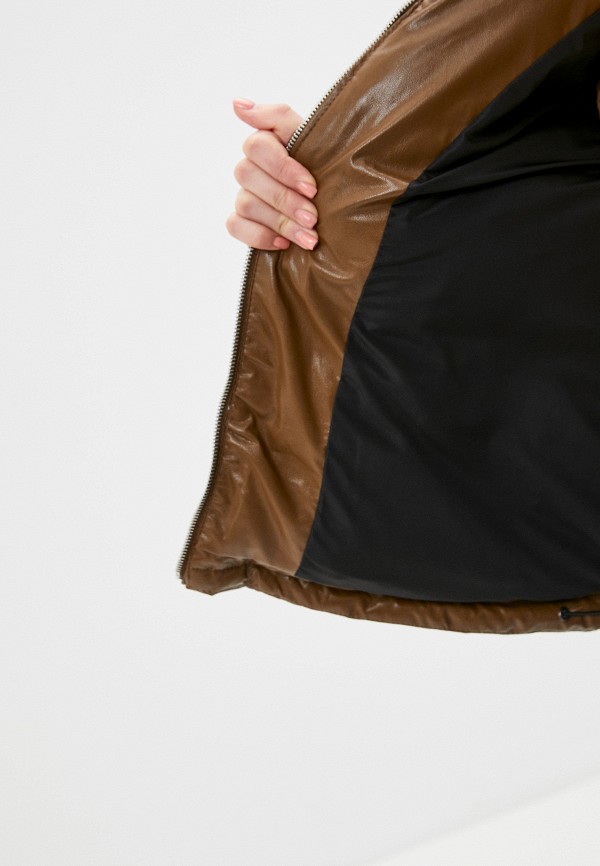 Куртка кожаная Fadjo цвет коричневый  Фото 4