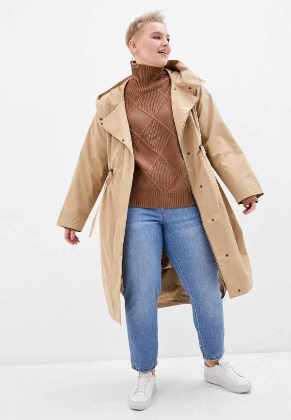 Плащ Dimma бежевый, размер 50, фото 2