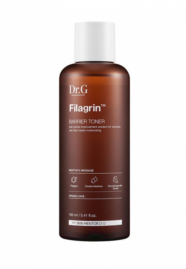 

Тонер для лица Dr.G, Коричневый, увлажняющий FILAGRIN BARRIER TONER, 160 мл