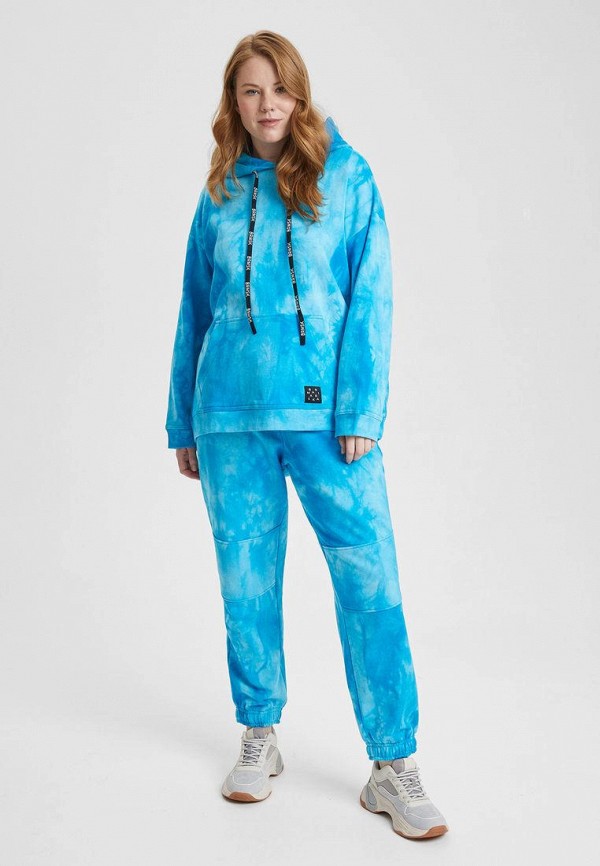 

Худи Barmariska, Голубой, Tie-dye