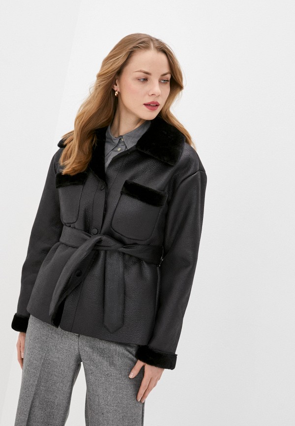 

Куртка кожаная Topshop, Черный