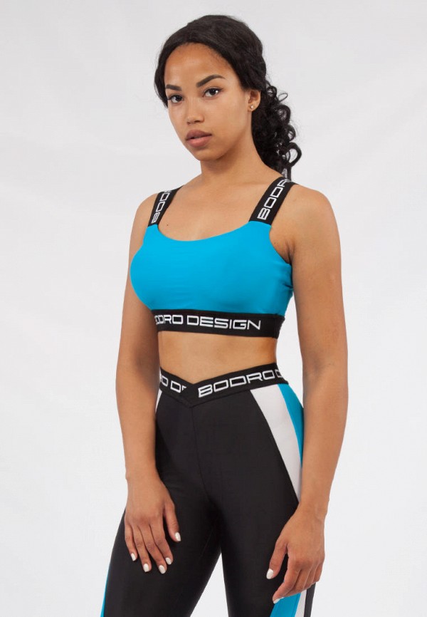 

Топ спортивный Bodro Design, Голубой, Pro Line