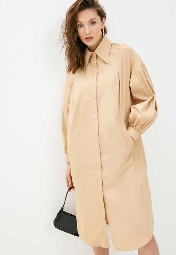 

Платье Topshop, Бежевый