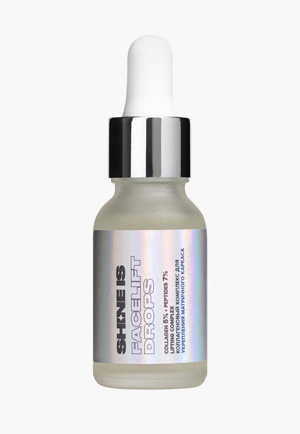 

Сыворотка для лица Shine Is, Прозрачный, Collagen 5% + Peptides 7% lifting Complex, 15 мл