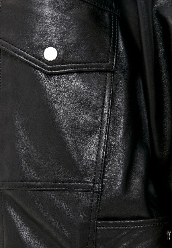 Куртка кожаная Снежная Королева цвет черный  Фото 5
