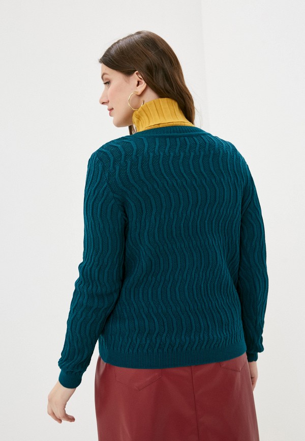 Пуловер Iglena цвет бирюзовый  Фото 3