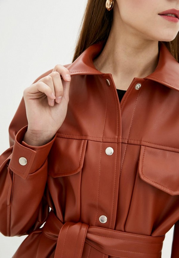 

Куртка кожаная Danna, Коричневый, Danna MP002XW05BC7