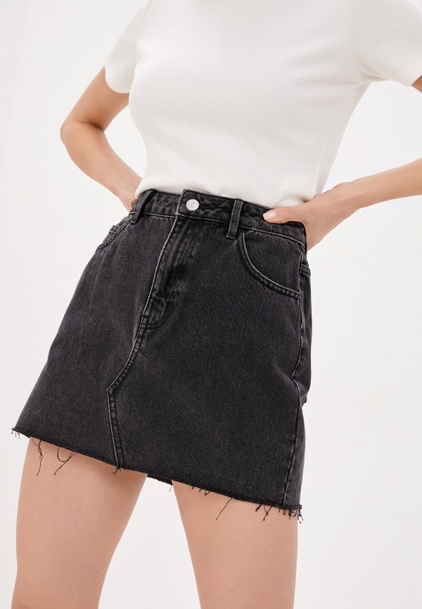 

Юбка джинсовая Topshop, Серый