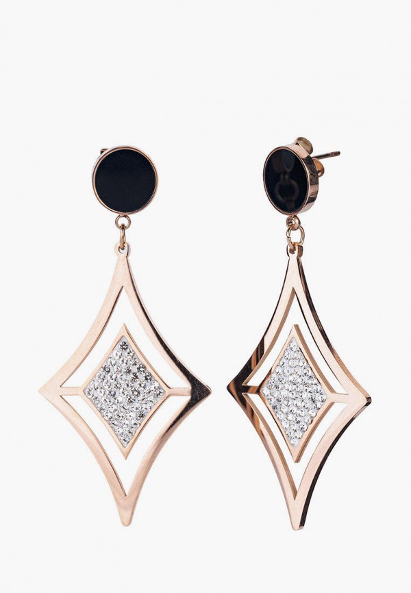 

Серьги Sherl, Золотой;черный, Sherl MP002XW05CSZ