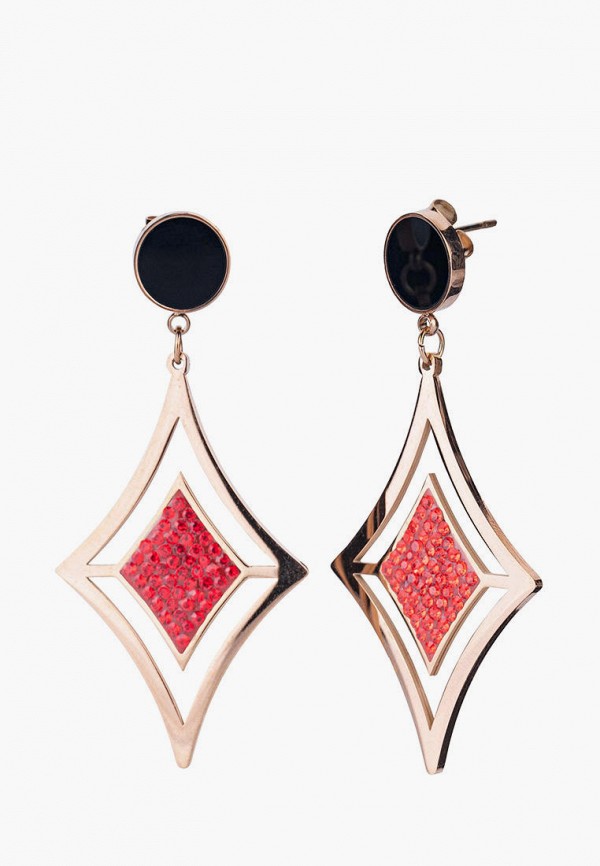 

Серьги Sherl, Золотой;красный;черный, Sherl MP002XW05CTW