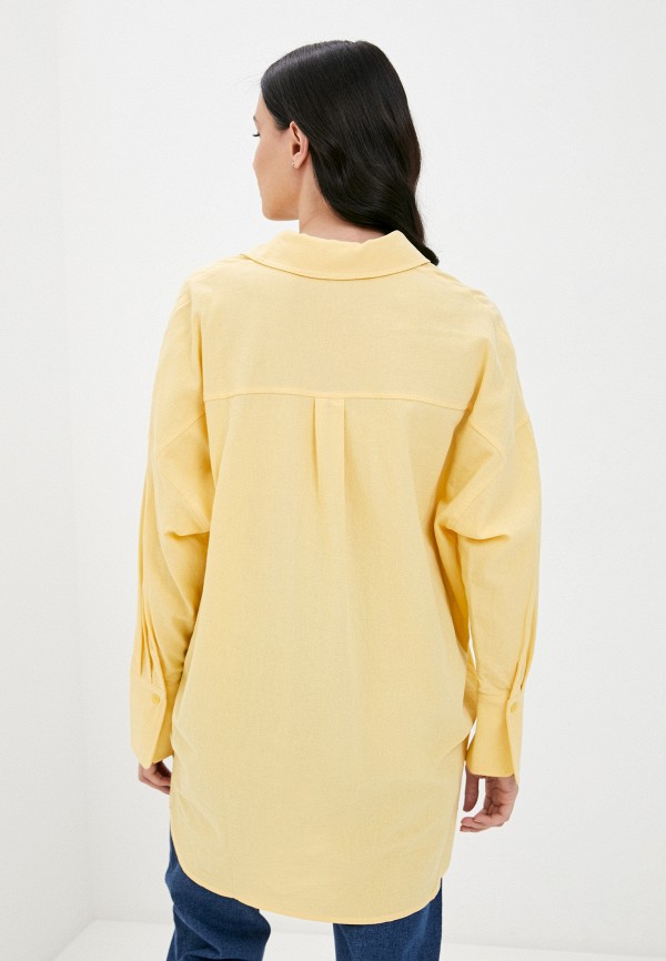 Рубашка Befree цвет желтый  Фото 3