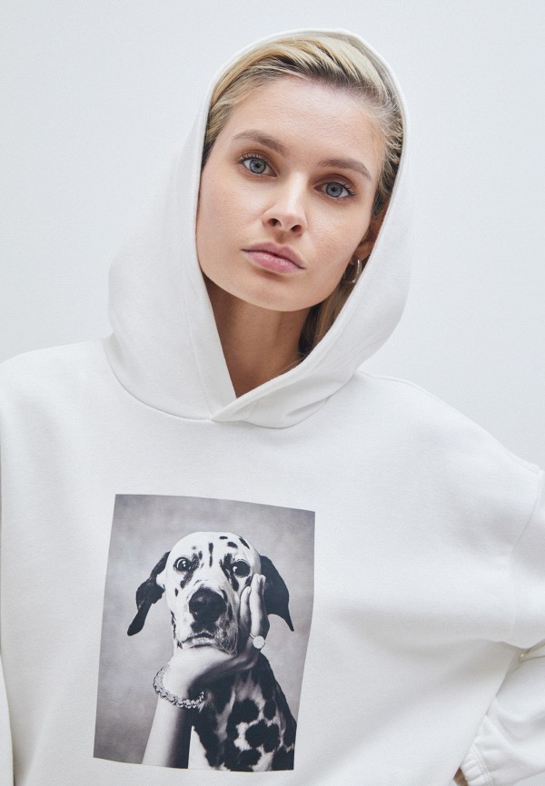 

Худи Zarina, Белый, Exclusive online