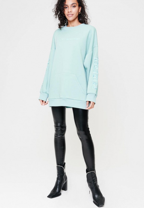 Свитшот Jolifashn бирюзовый, размер 44, фото 2