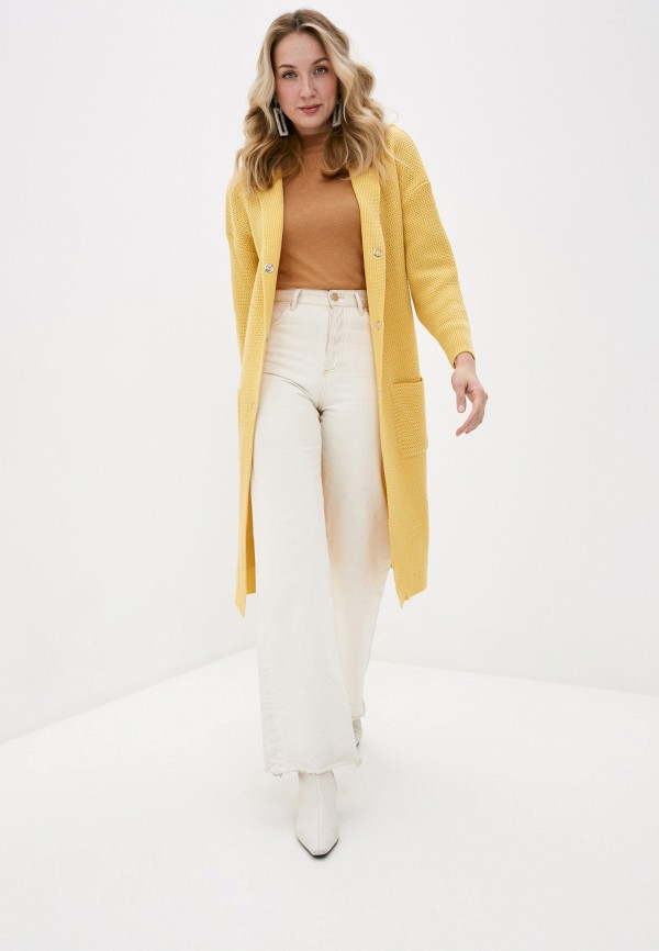 Кардиган Стим желтый, размер 42, фото 2