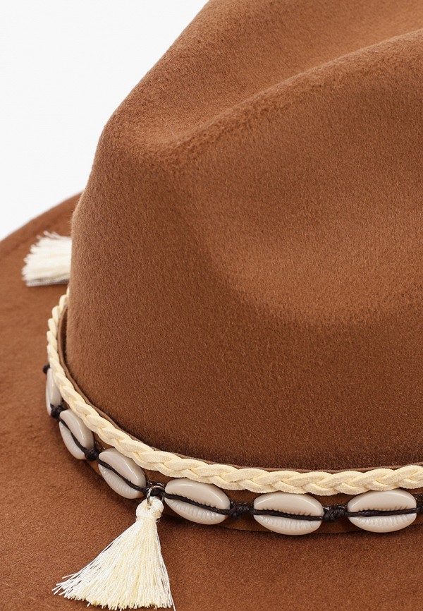 Шляпа Befree цвет коричневый  Фото 3