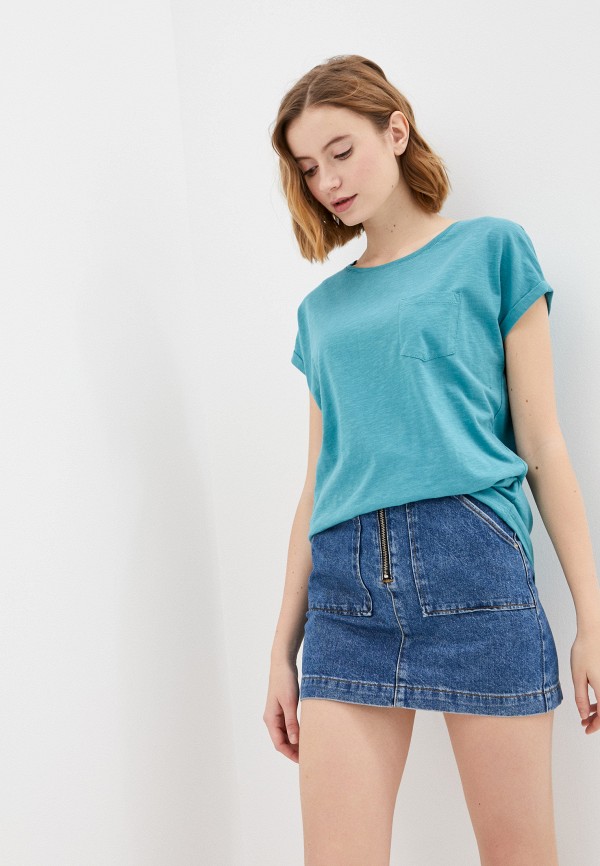

Футболка Mavi, Бирюзовый, BASIC SHORT SLEEVE TOP