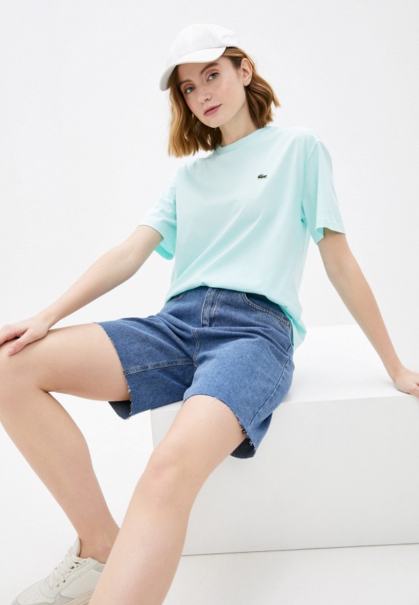 Футболка Lacoste цвет бирюзовый 