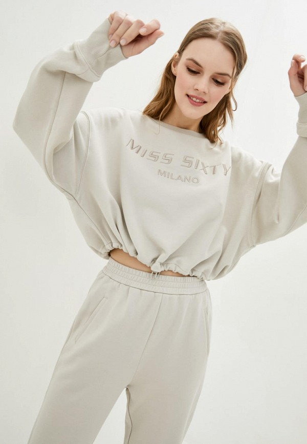 

Свитшот Miss Sixty, Бежевый, Miss Sixty MP002XW05QV6