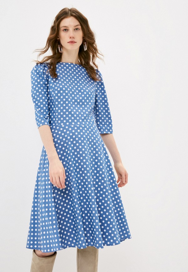 Платье Анна Голицына цвет голубой 