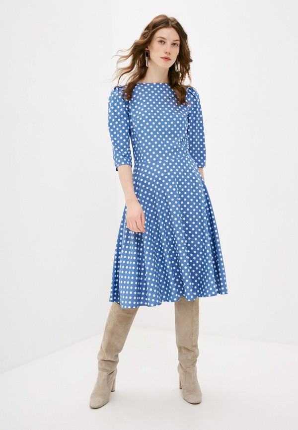 Платье Анна Голицына цвет голубой  Фото 2