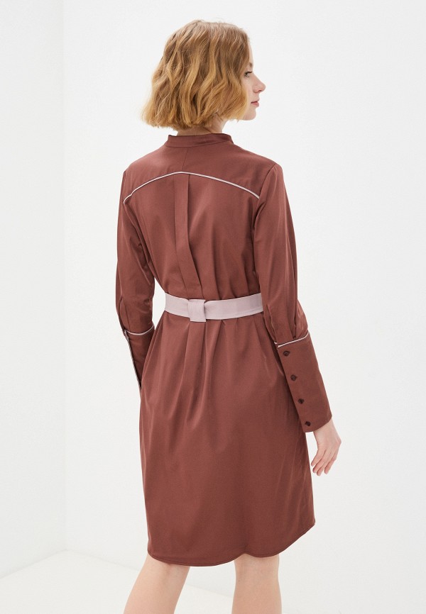 Платье Christina Shulyeva цвет коричневый  Фото 3