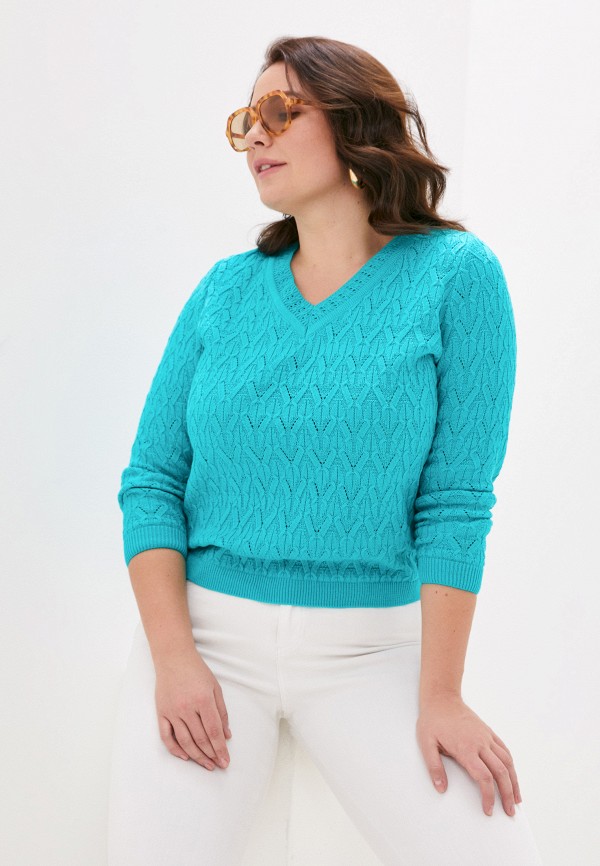 Пуловер Iglena цвет бирюзовый 