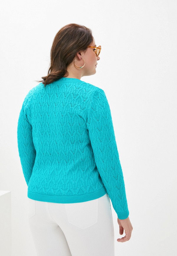 Пуловер Iglena цвет бирюзовый  Фото 3