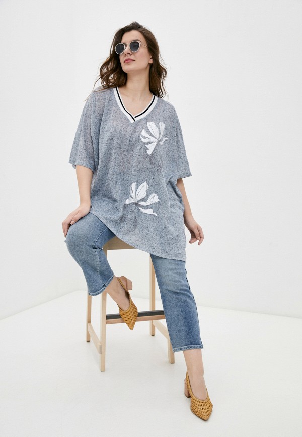 фото Пуловер silver string