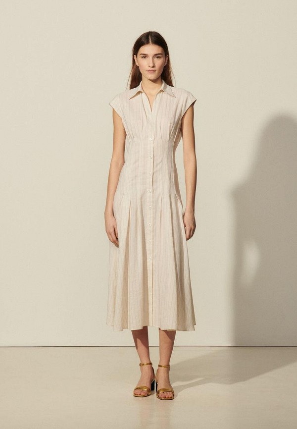 

Платье Sandro, Бежевый