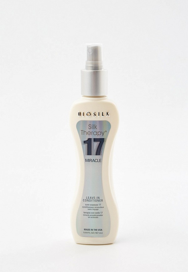 

Кондиционер для волос Biosilk, Прозрачный, ШЕЛКОВАЯ ТЕРАПИЯ Miracle 17, несмываемый, 167 мл