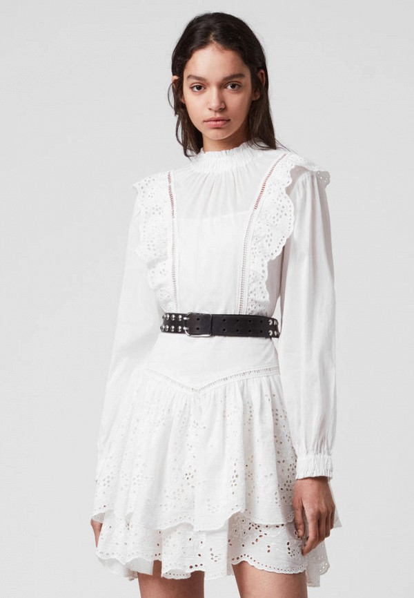 

Платье AllSaints, Белый, AISLYN BROIDERIE