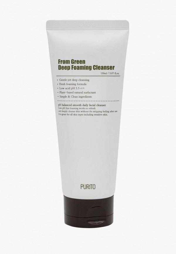 Пенка для умывания Purito с зеленым чаем From Green Deep Foaming Cleanser, 150 мл