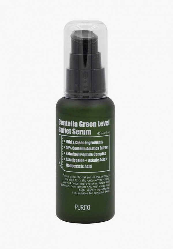 

Сыворотка для лица Purito, Прозрачный, с центеллой Centella Green Level Buffet Serum, 60 мл