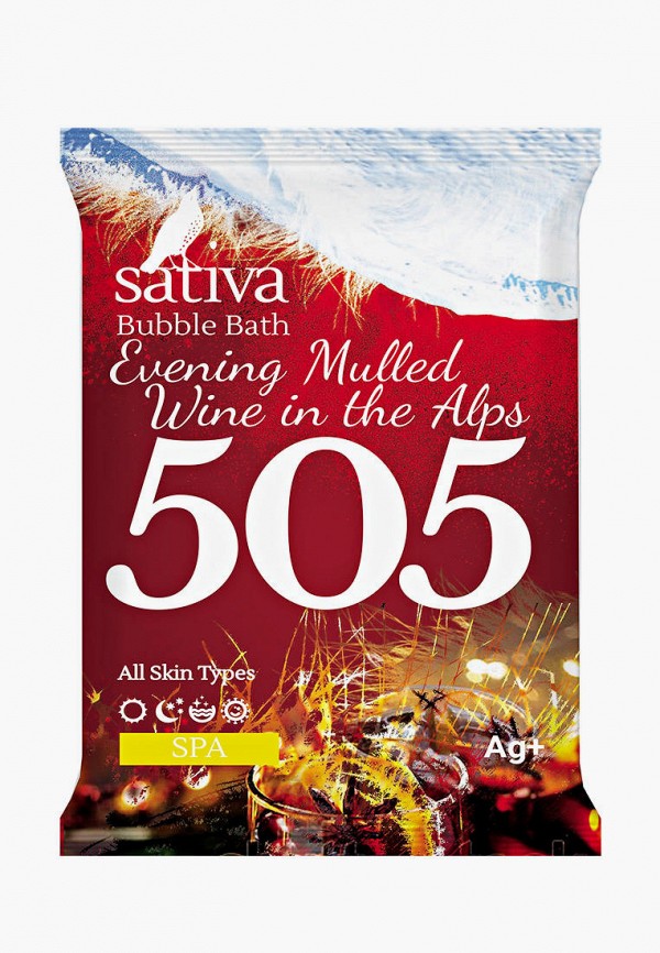 

Пена для ванны Sativa, Белый, Вечерний глинтвейн в Альпах №505