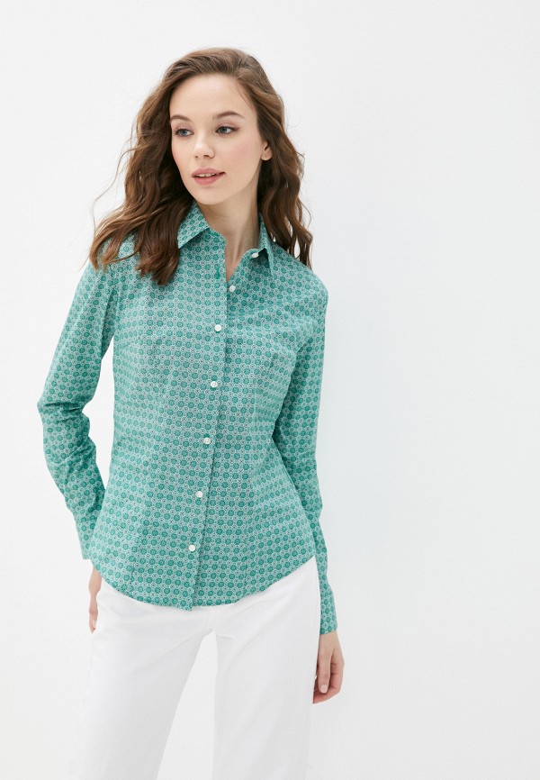 

Рубашка Bawer, Зеленый, Slim fit