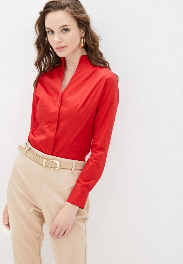 

Блуза Bawer, Красный, Slim fit