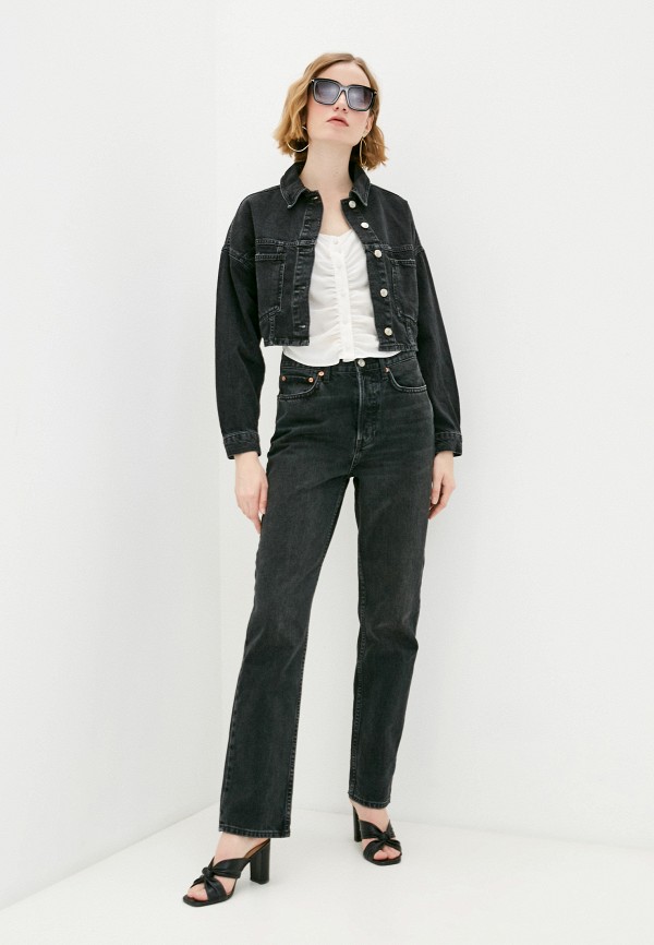 

Куртка джинсовая Topshop, Черный