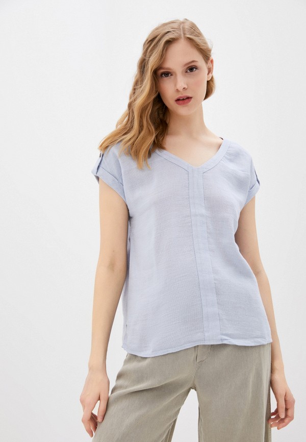 

Блуза Mavi, Голубой, V NECK BLOUSE