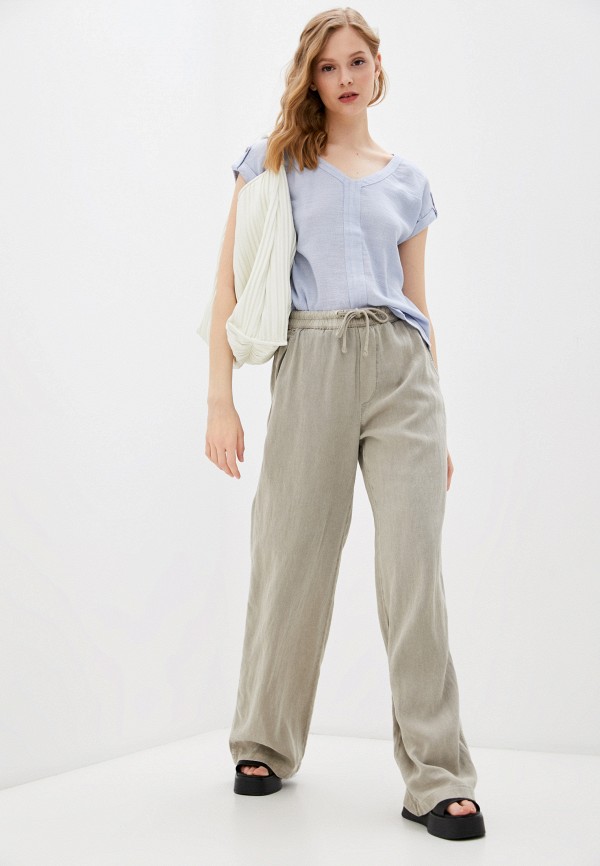 

Блуза Mavi, Голубой, V NECK BLOUSE