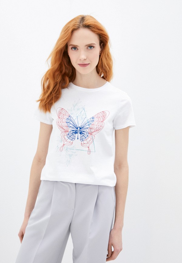 

Футболка Mavi, Белый, BUTTERFLY PRINTED T-SHIRT
