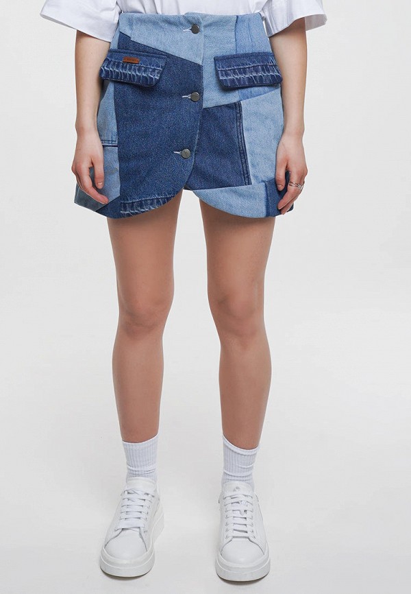 

Юбка джинсовая WhyNotDenim, Голубой, WhyNotDenim MP002XW06FCM