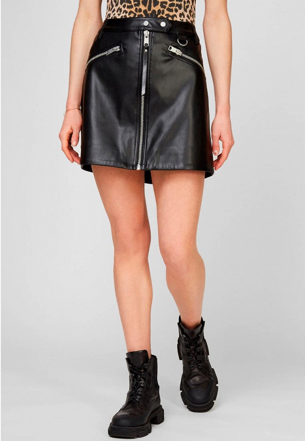 

Юбка AllSaints, Черный, TARREN BIKER