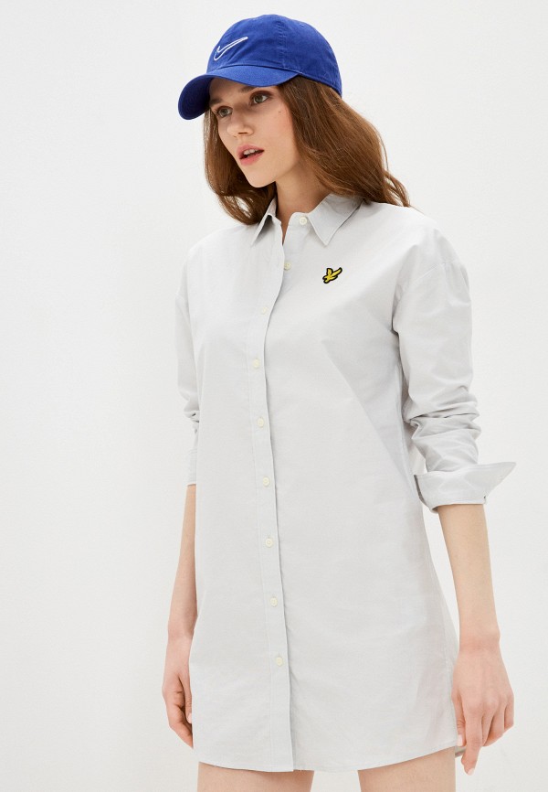 

Платье Lyle & Scott, Серый, Oversized Shirt Dress