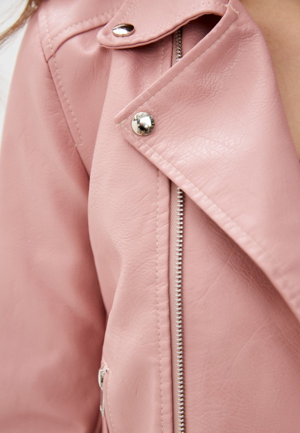 Куртка кожаная Euros Style цвет розовый  Фото 5