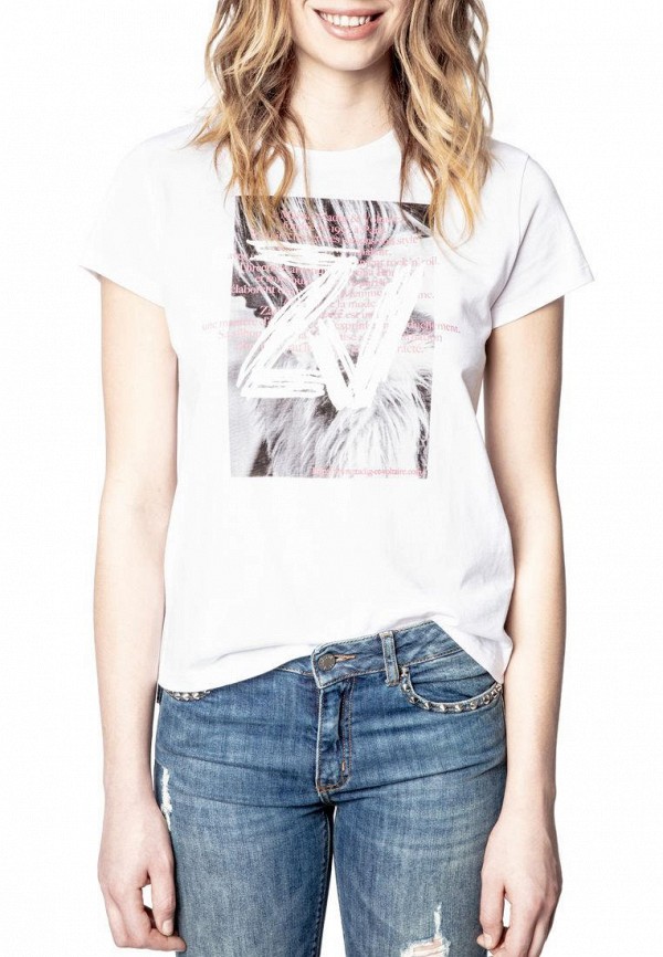 

Футболка Zadig & Voltaire, Белый, ZOE PHOTOP