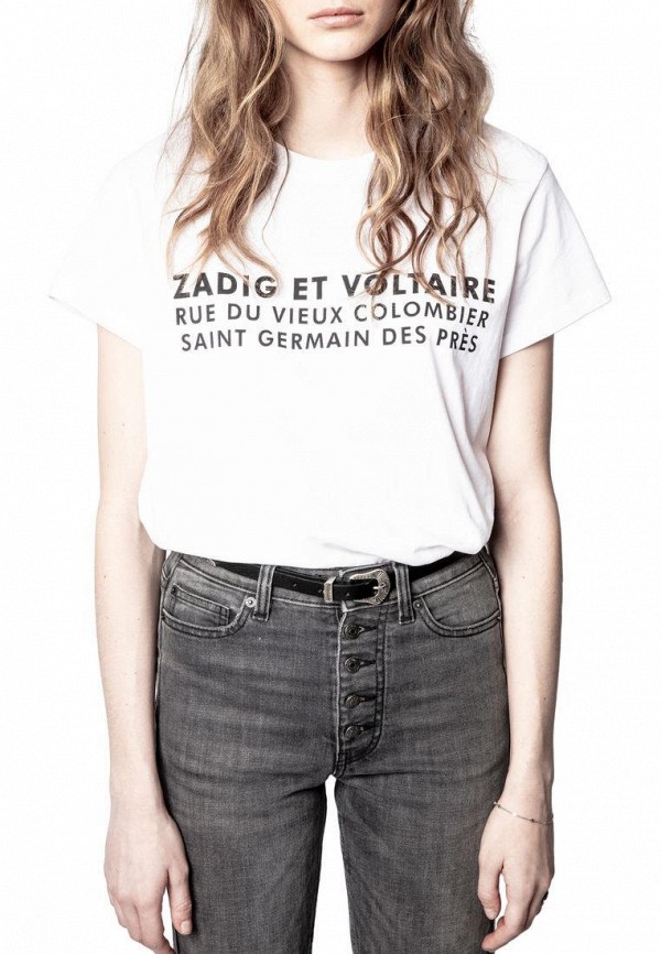 

Футболка Zadig & Voltaire, Белый, ZOE ZV ADD