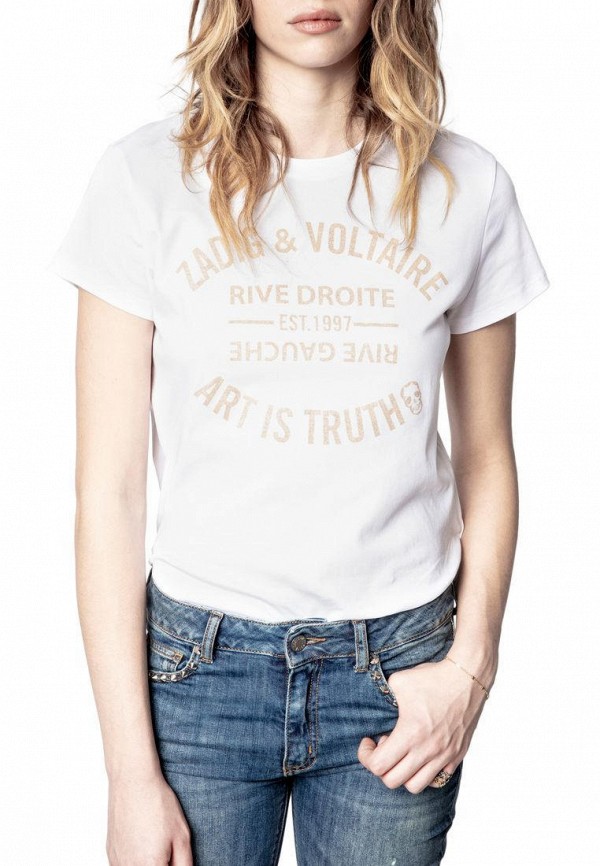 

Футболка Zadig & Voltaire, Белый, ZOE BLASON