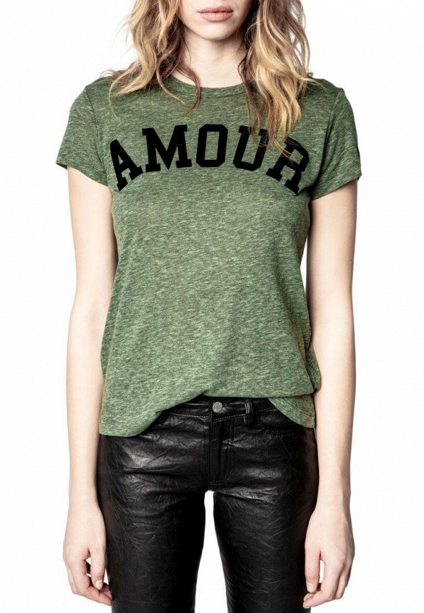

Футболка Zadig & Voltaire, Зеленый, WALK AMOUR